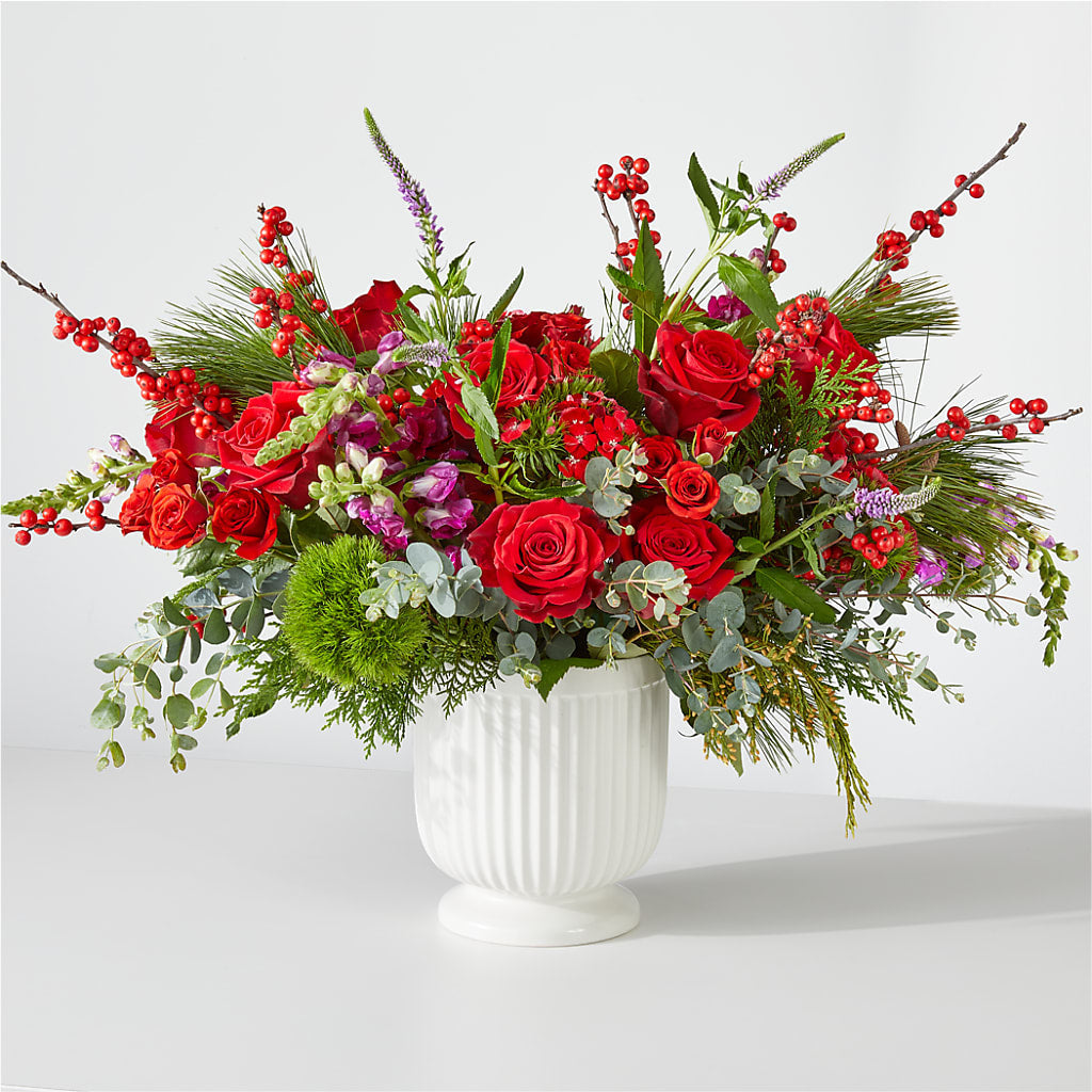 Big Red Bow Bouquet – Deux Gars Des Fleurs, Sorel PQ