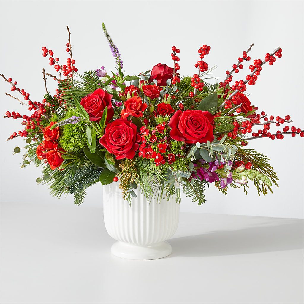 Big Red Bow Bouquet – Deux Gars Des Fleurs, Sorel PQ