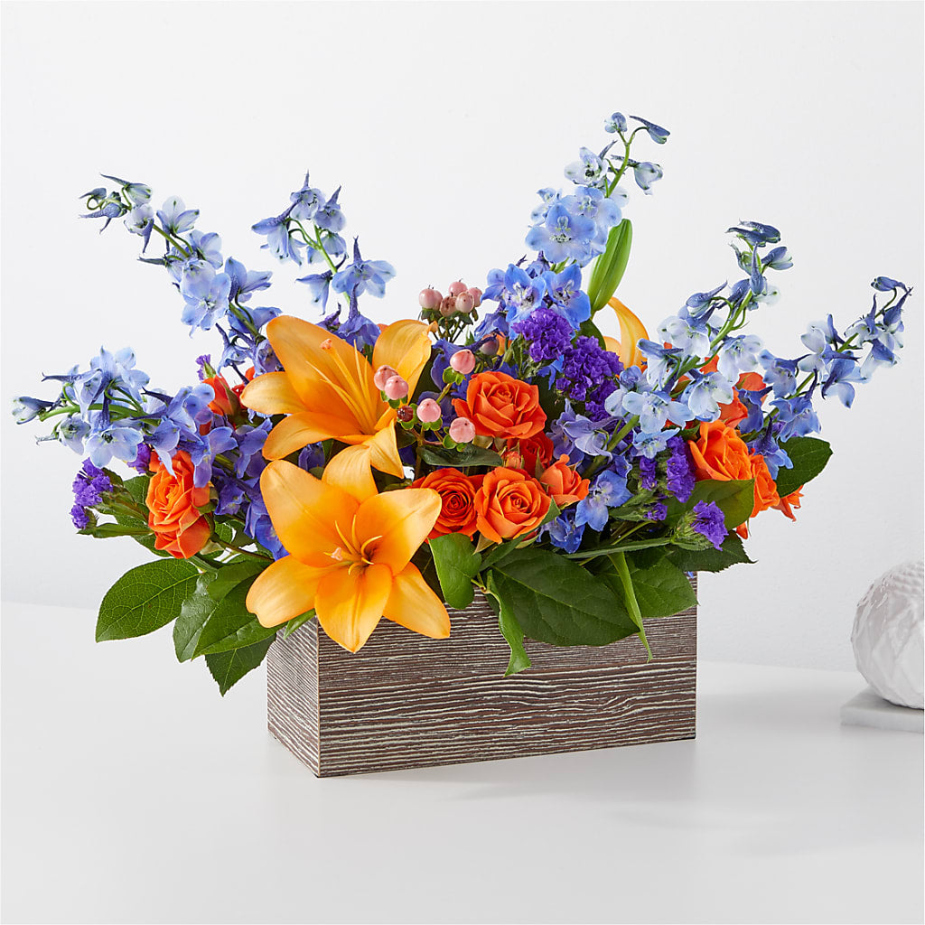 Radiant Citrus Box Bouquet – Deux Gars Des Fleurs, Sorel PQ