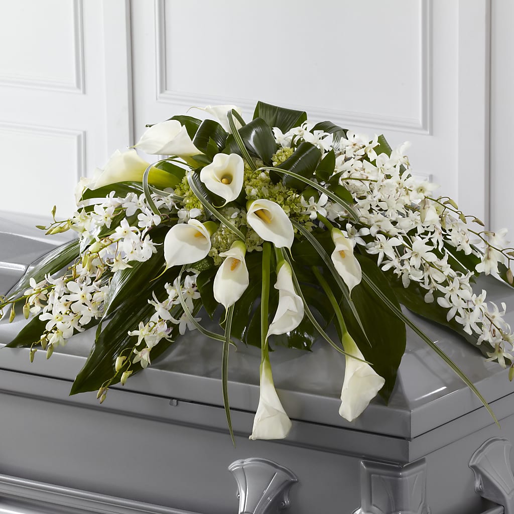 Angel Wings Casket Spray – Deux Gars Des Fleurs, Sorel PQ