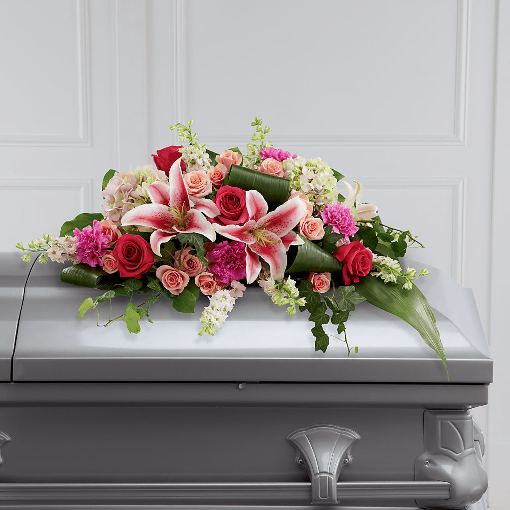 Splendid Grace Casket Spray – Deux Gars Des Fleurs, Sorel PQ