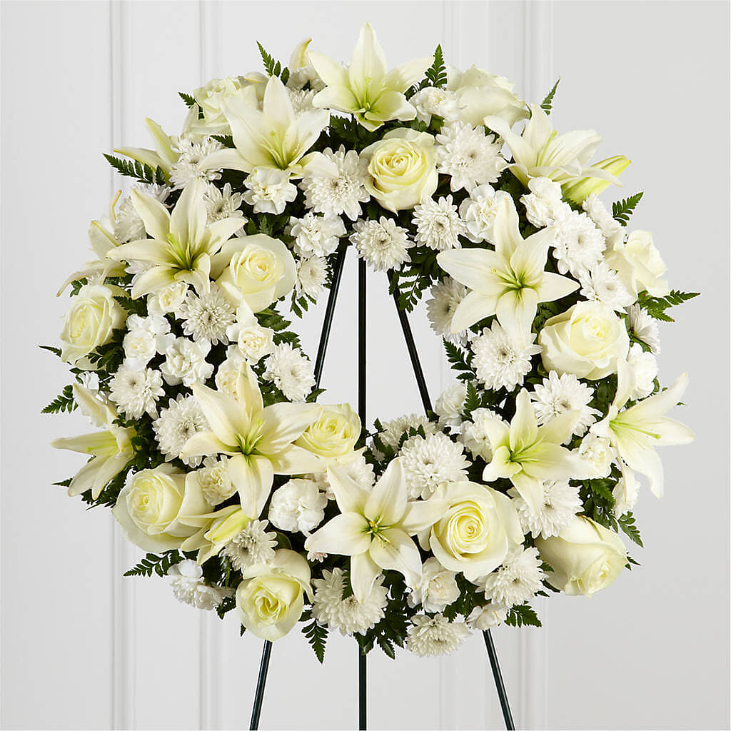 Treasured Tribute Wreath – Deux Gars Des Fleurs, Sorel PQ