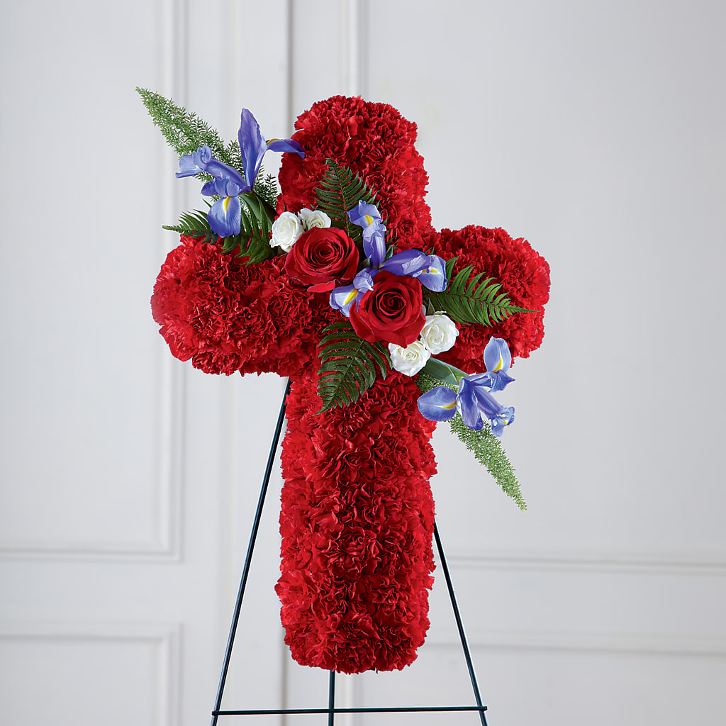 Faithful Hero Floral Cross – Deux Gars Des Fleurs, Sorel PQ