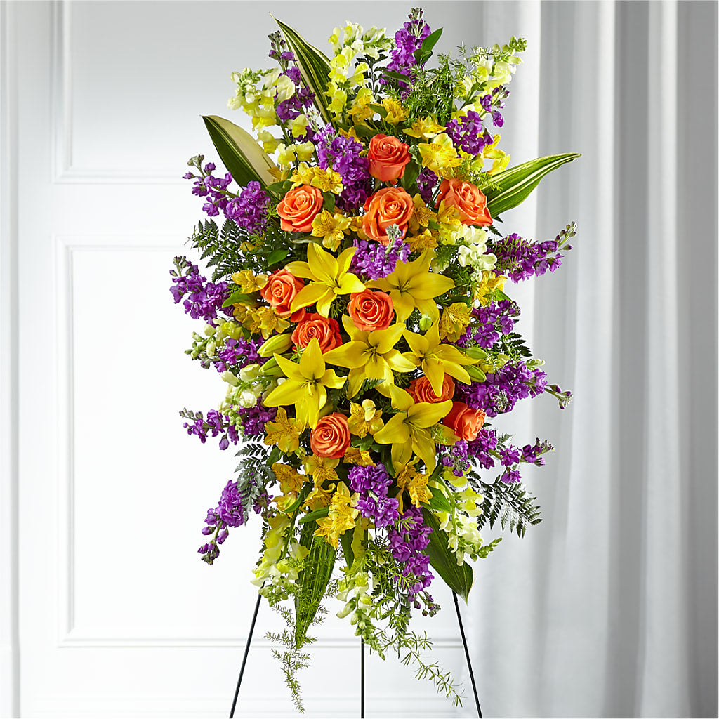 Thoughtful Prayers Standing Spray – Deux Gars Des Fleurs, Sorel PQ
