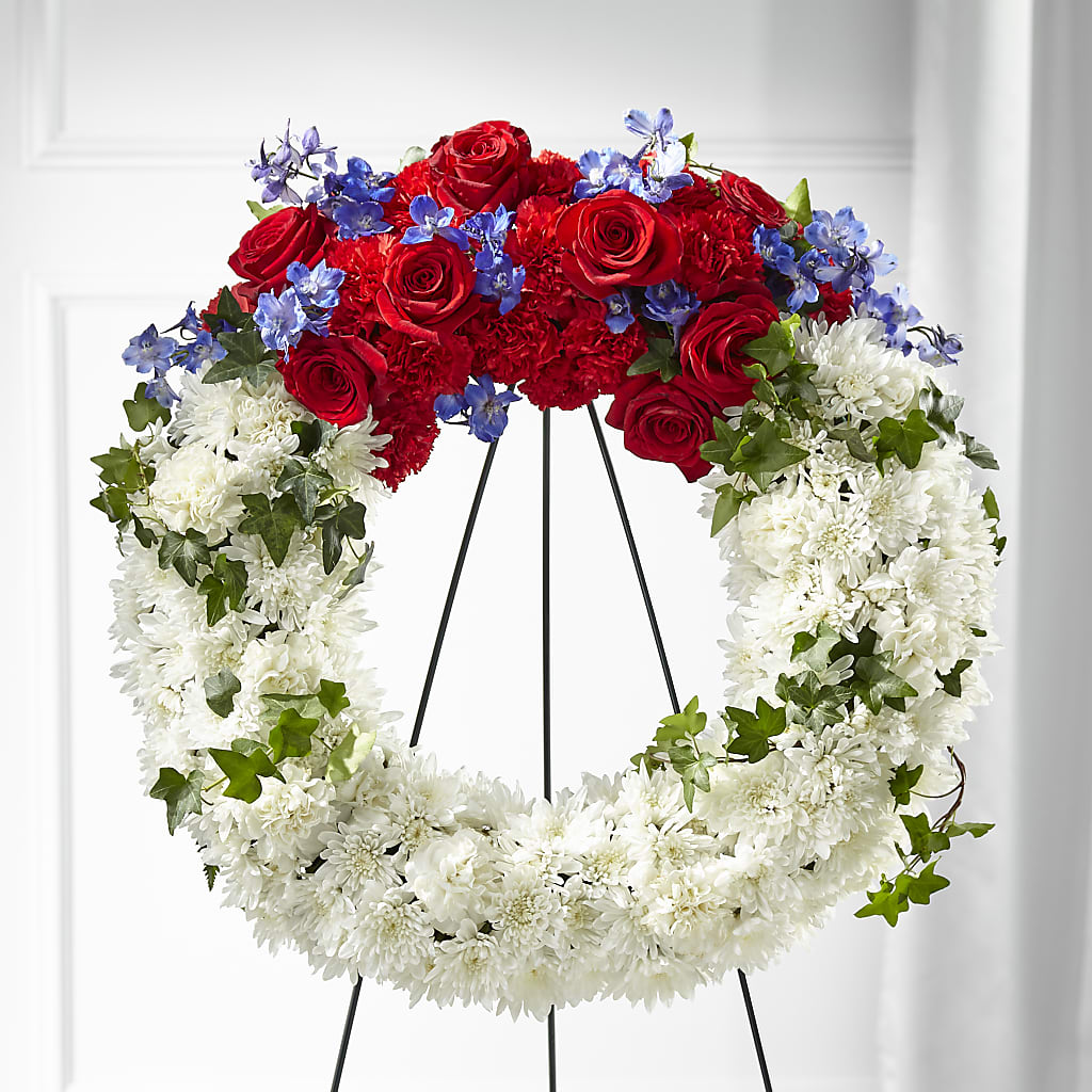 Patriotic Passion Wreath – Deux Gars Des Fleurs, Sorel PQ
