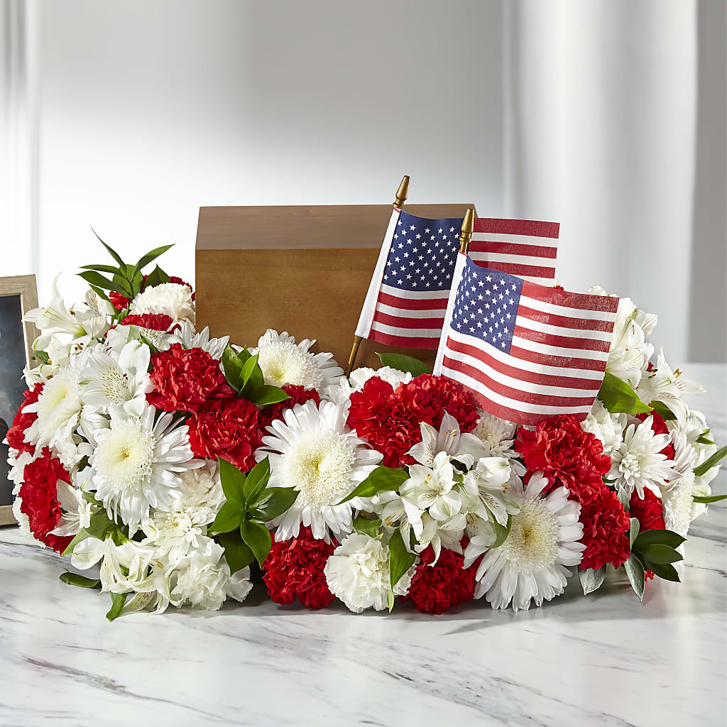 Spirit of Patriotism Cremation Adornment – Deux Gars Des Fleurs, Sorel PQ