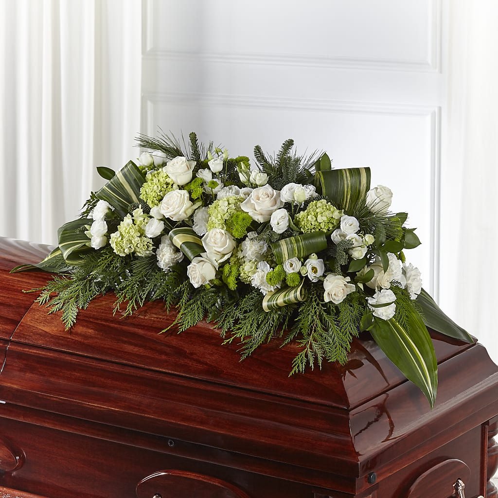 Hopeful Gesture Casket Spray – Deux Gars Des Fleurs, Sorel PQ