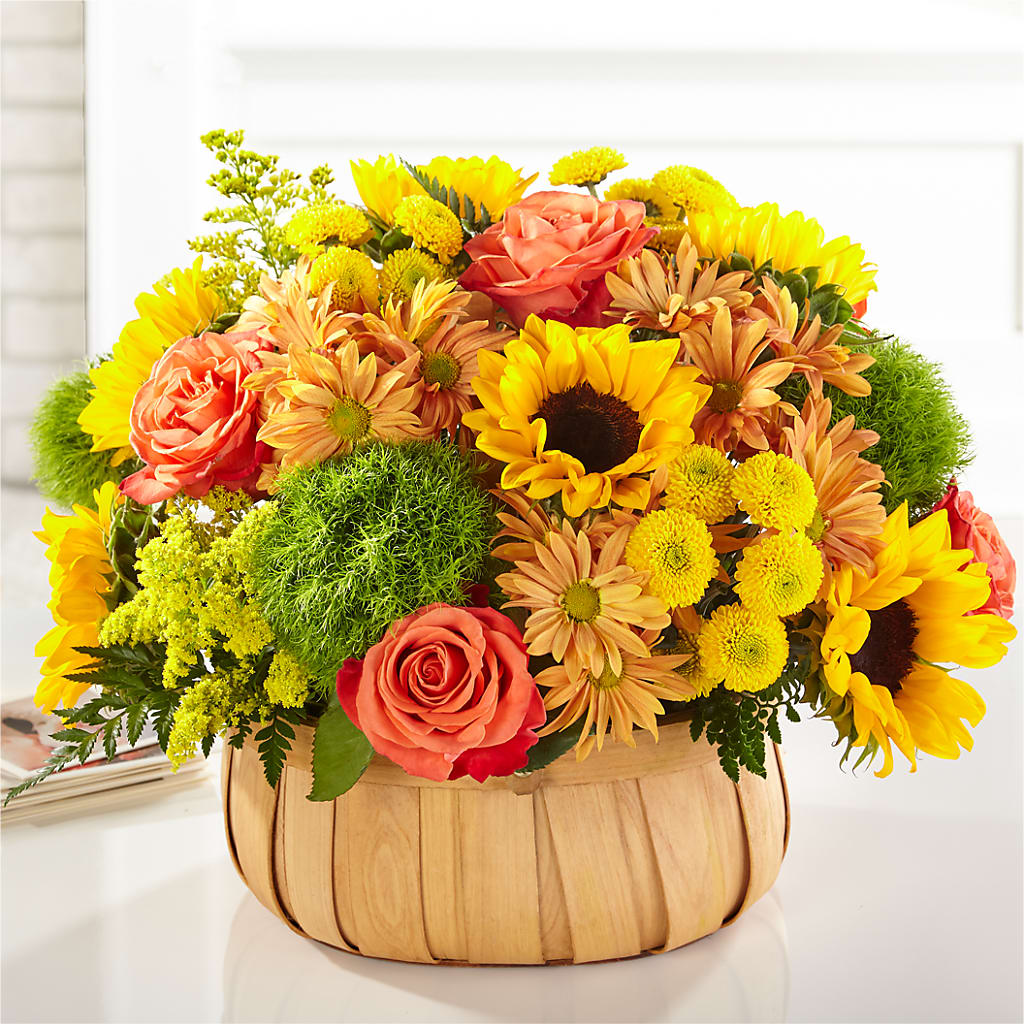 Harvest Sunflower Basket – Deux Gars Des Fleurs, Sorel PQ