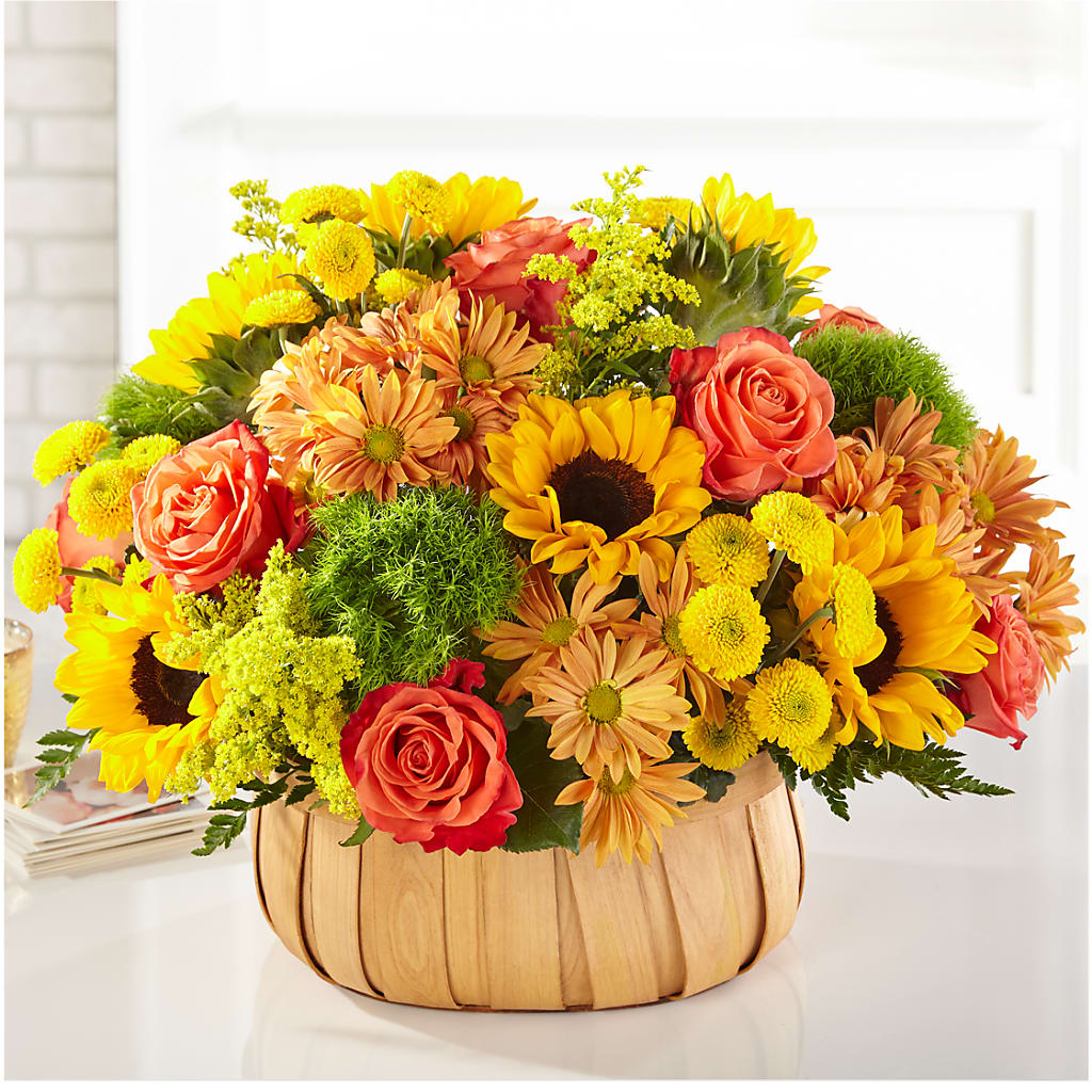 Harvest Sunflower Basket – Deux Gars Des Fleurs, Sorel PQ