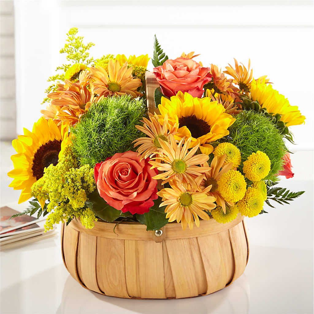 Harvest Sunflower Basket – Deux Gars Des Fleurs, Sorel PQ