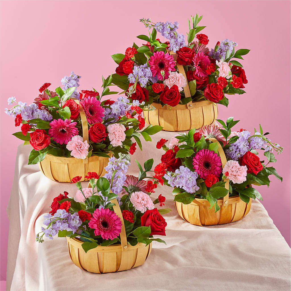 Pink Picnic Basket – Deux Gars Des Fleurs, Sorel PQ