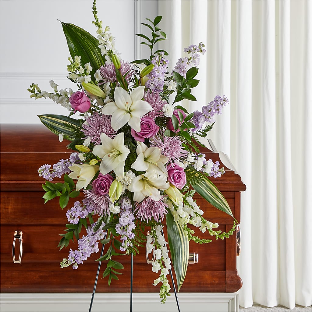 Grateful Hearts Standing Spray – Deux Gars Des Fleurs, Sorel PQ