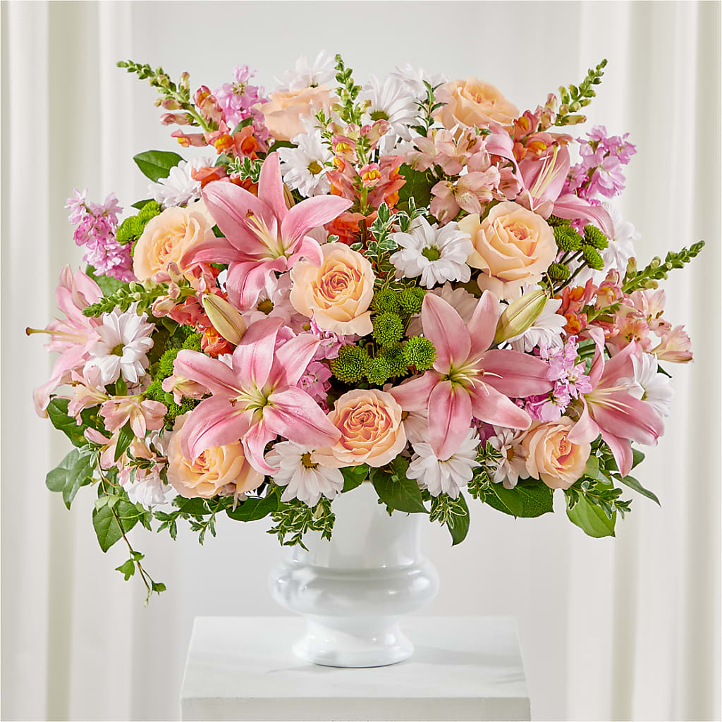 Heartfelt Gesture Urn Arrangement – Deux Gars Des Fleurs, Sorel PQ