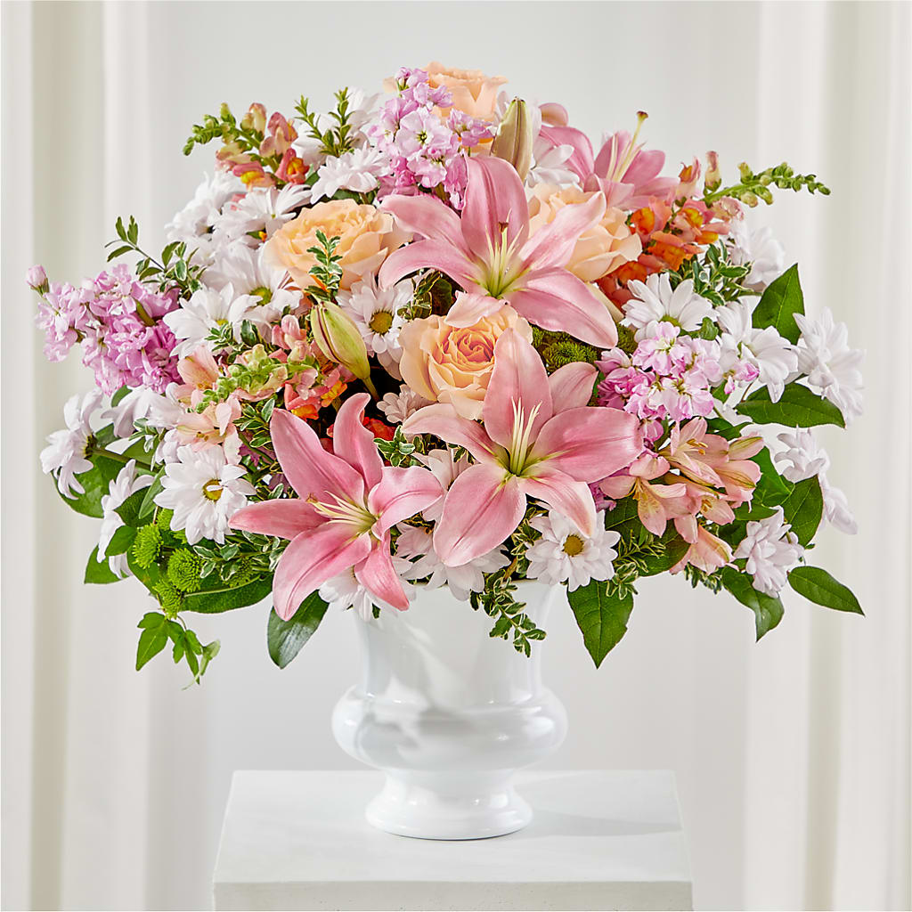 Heartfelt Gesture Urn Arrangement – Deux Gars Des Fleurs, Sorel PQ