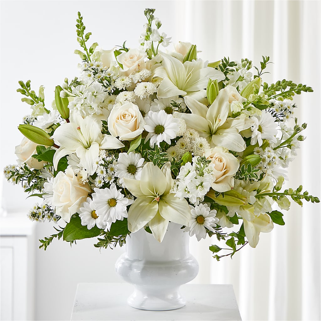 Uplifting Urn Arrangement – Deux Gars Des Fleurs, Sorel PQ
