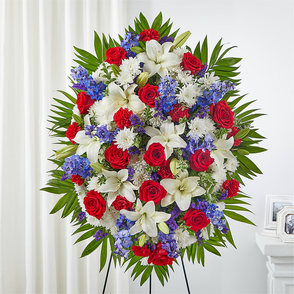 Cherished Service Standing Spray – Deux Gars Des Fleurs, Sorel PQ