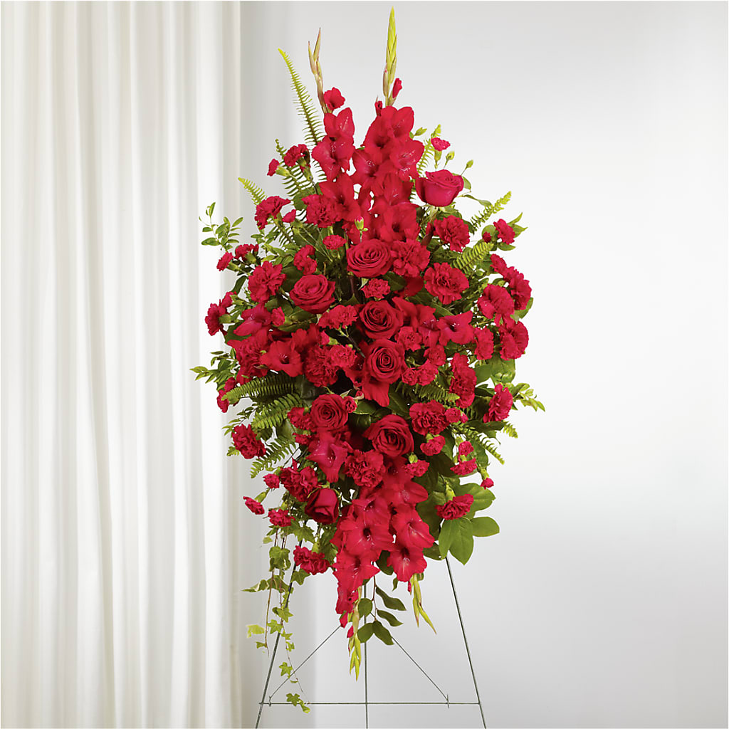 From the Heart Standing Spray – Deux Gars Des Fleurs, Sorel PQ