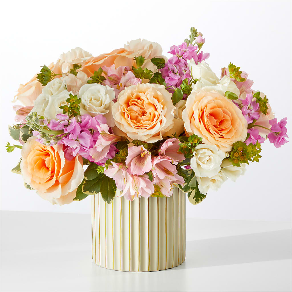 Paradise Bouquet with Ivory Vase – Deux Gars Des Fleurs, Sorel PQ
