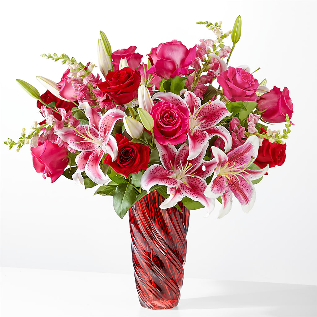 Always You Bouquet with Luxe Swirl Vase – Deux Gars Des Fleurs, Sorel PQ