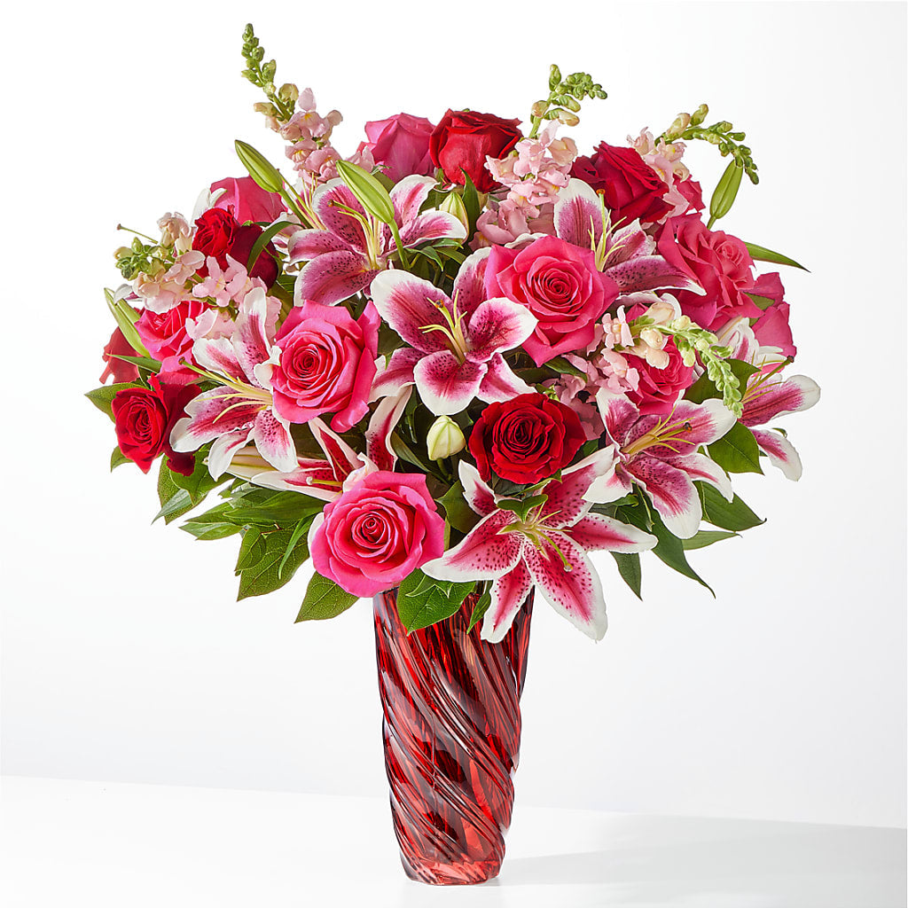 Always You Bouquet with Luxe Swirl Vase – Deux Gars Des Fleurs, Sorel PQ