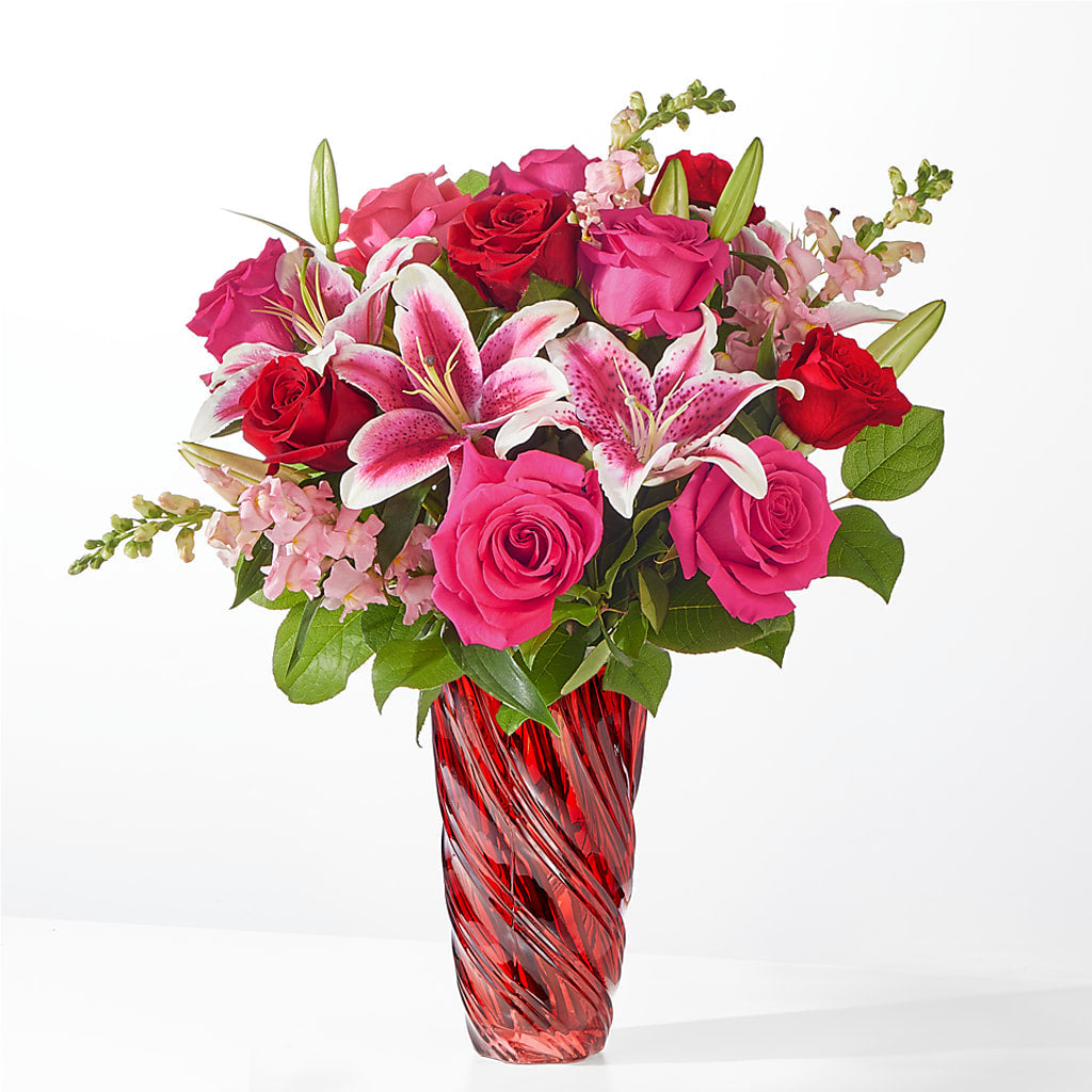 Always You Bouquet with Luxe Swirl Vase – Deux Gars Des Fleurs, Sorel PQ