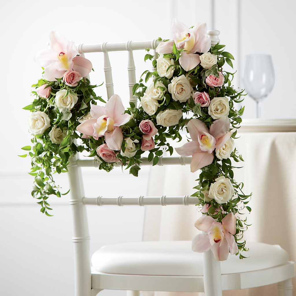Orchid Rose Chair Décor – Deux Gars Des Fleurs, Sorel PQ