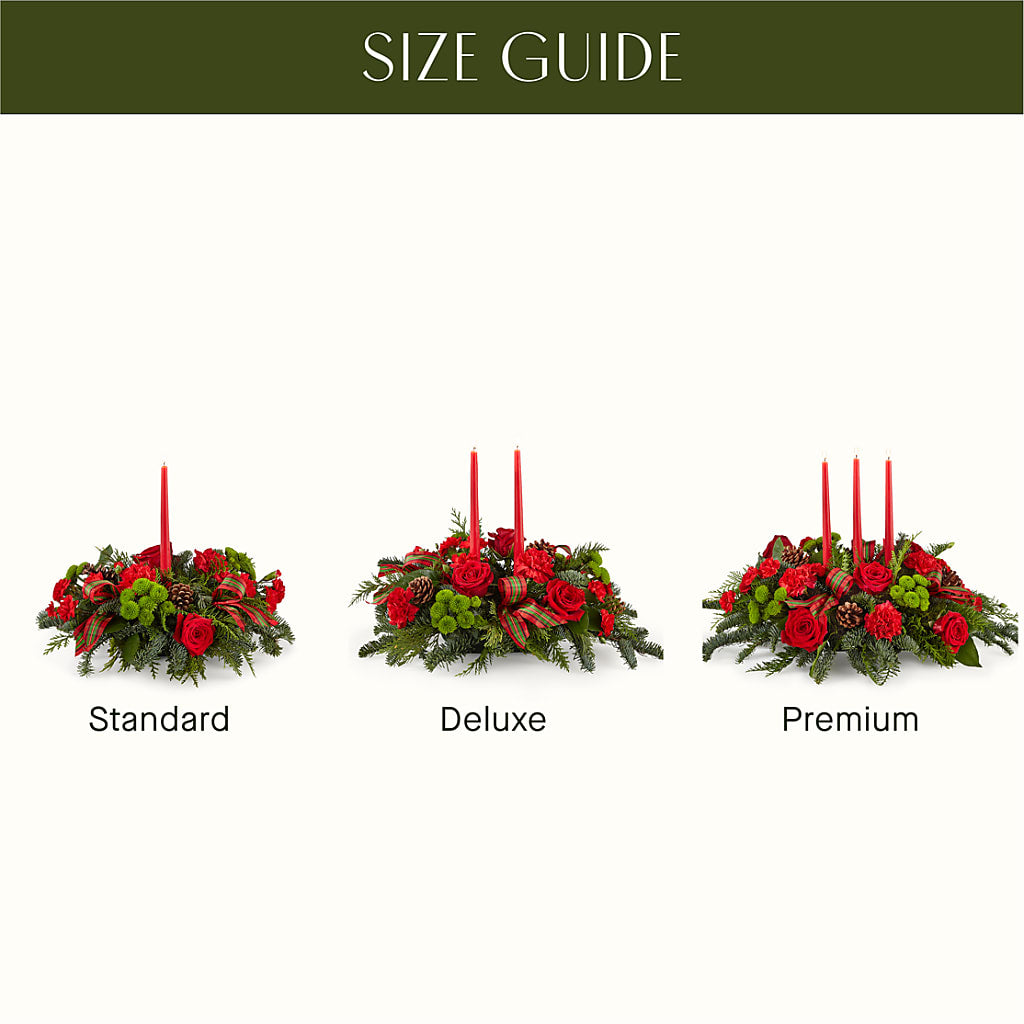 By the Candlelight Centerpiece –  Deux Gars Des Fleurs, Sorel PQ