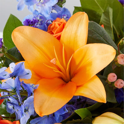Radiant Citrus Box Bouquet –  Deux Gars Des Fleurs, Sorel PQ