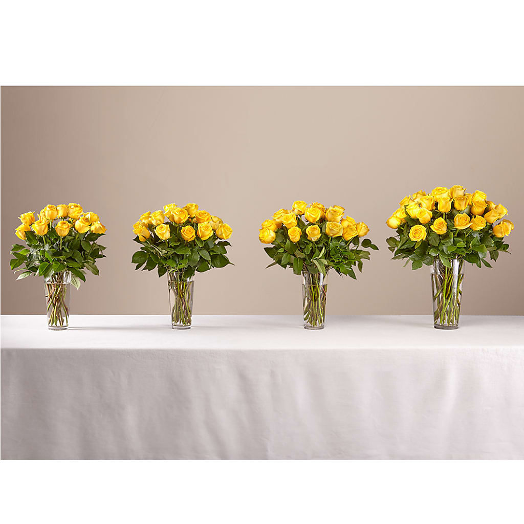 Long Stem Yellow Rose Bouquet –  Deux Gars Des Fleurs, Sorel PQ