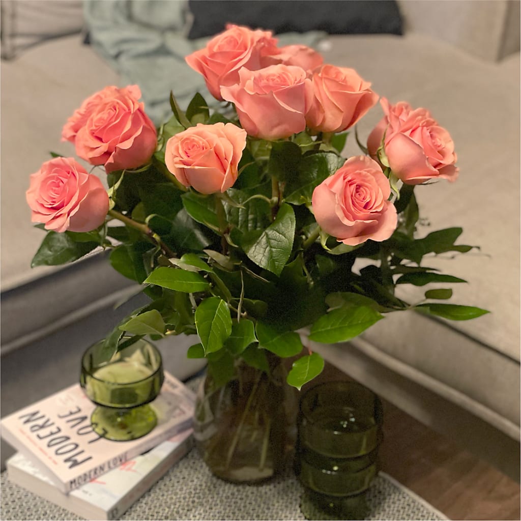 Long Stem Pink Rose Bouquet –  Deux Gars Des Fleurs, Sorel PQ