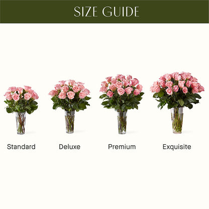 Long Stem Pink Rose Bouquet –  Deux Gars Des Fleurs, Sorel PQ