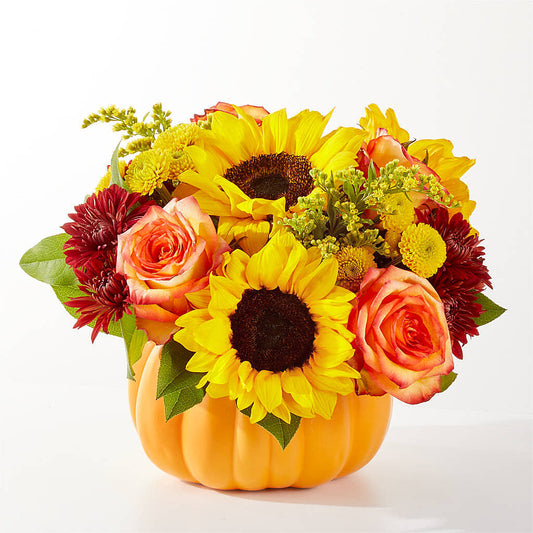 Golden Gourd Pumpkin Bouquet –  Deux Gars Des Fleurs, Sorel PQ