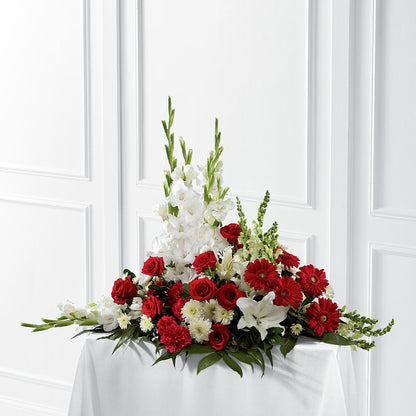 Crimson & White Arrangement –  Deux Gars Des Fleurs, Sorel PQ