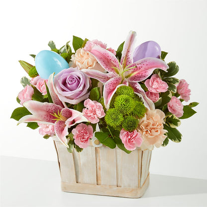 Panier de fleurs Eggcellent