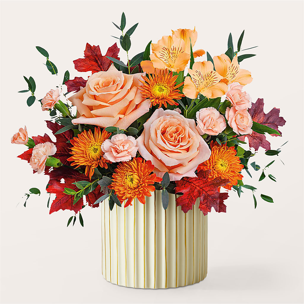 Spiced Latte Bouquet with Ivory Vase –  Deux Gars Des Fleurs, Sorel PQ