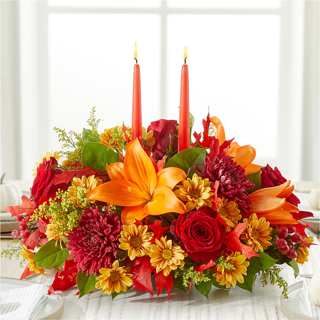 Autumn's Embrace Centerpiece –  Deux Gars Des Fleurs, Sorel PQ