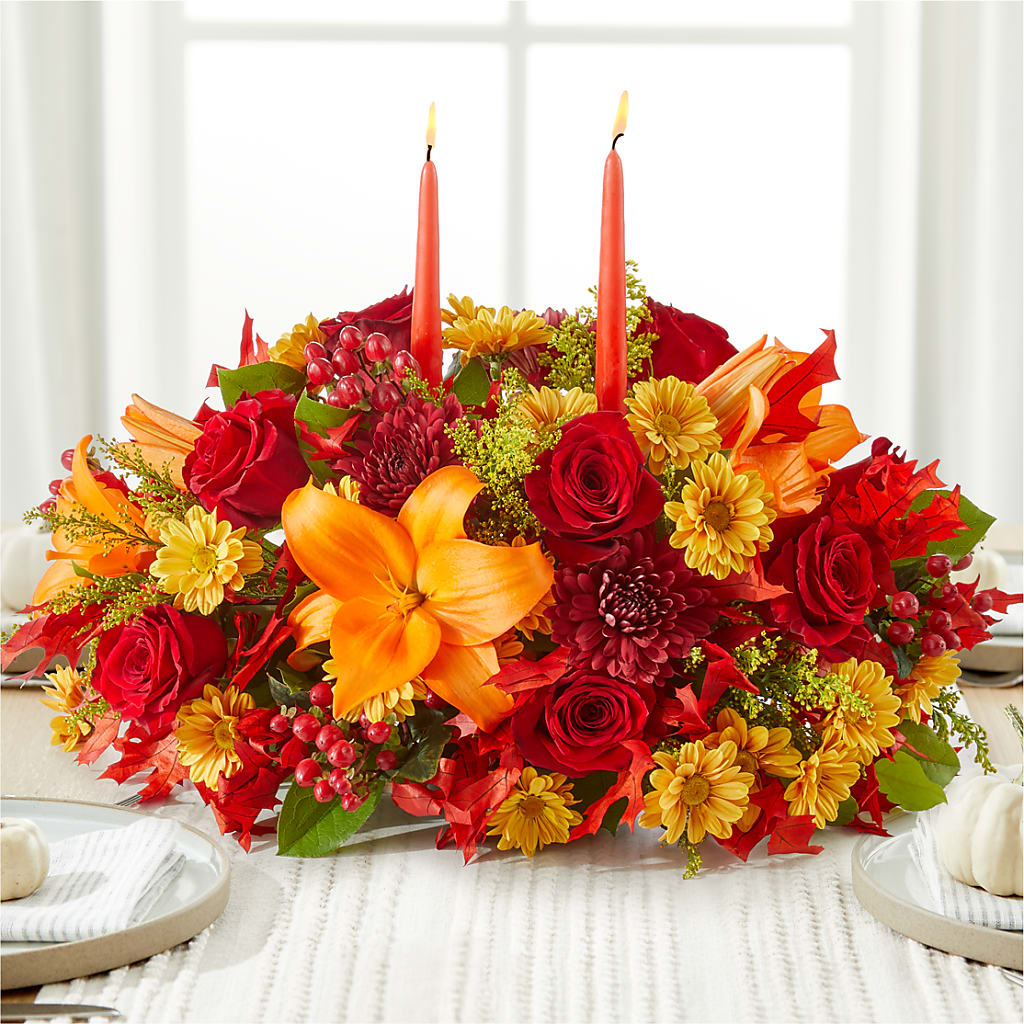 Autumn's Embrace Centerpiece –  Deux Gars Des Fleurs, Sorel PQ