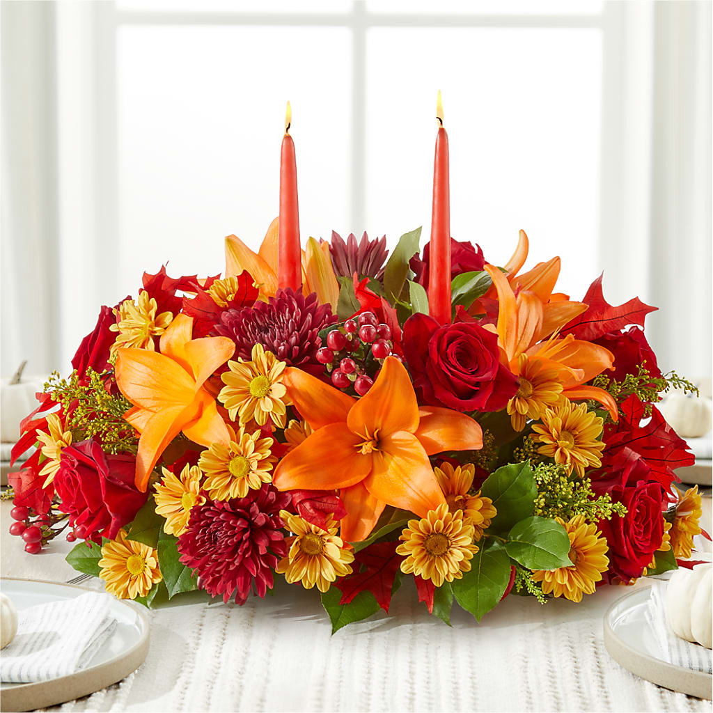 Autumn's Embrace Centerpiece –  Deux Gars Des Fleurs, Sorel PQ